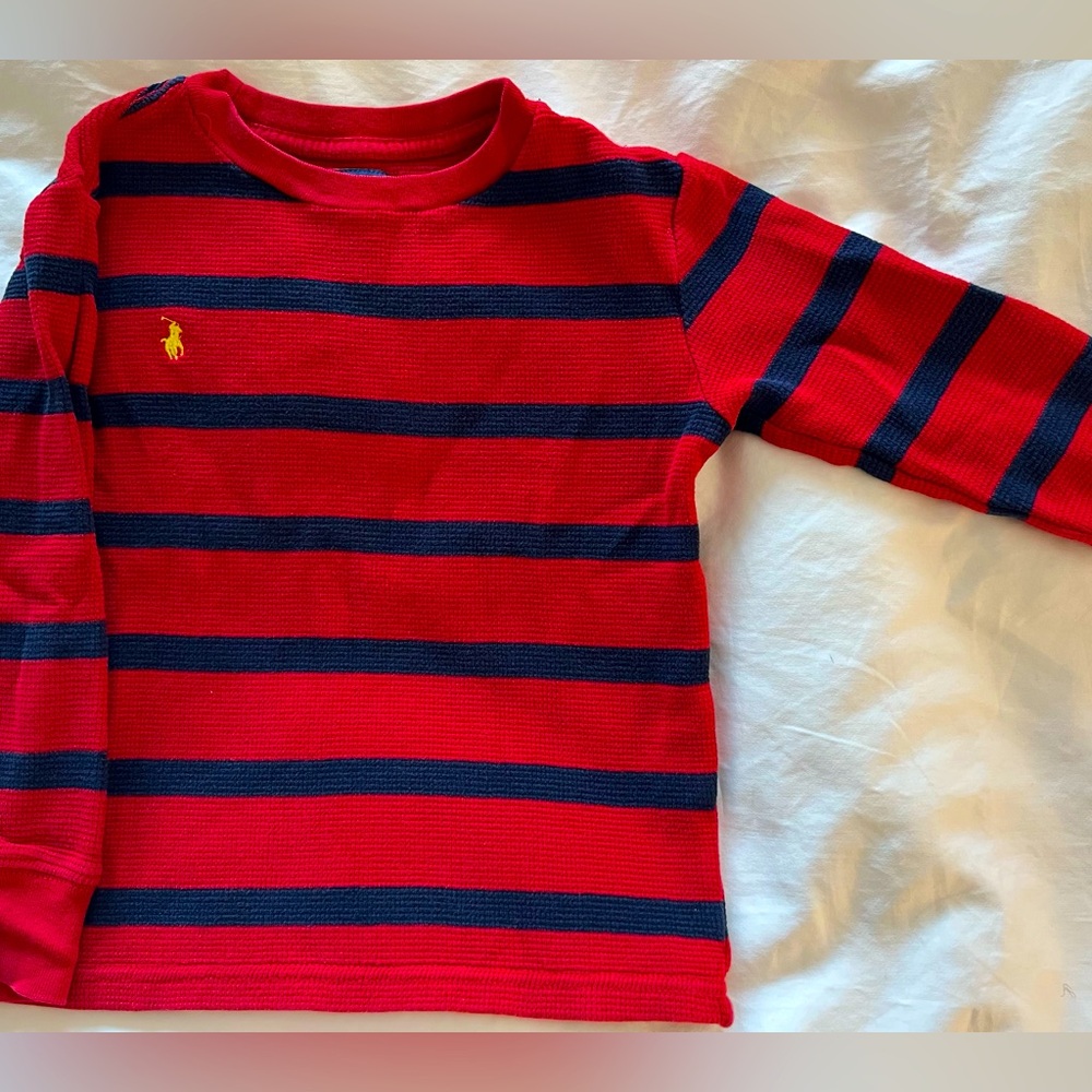 Polo kids waffle long sleeve size 4